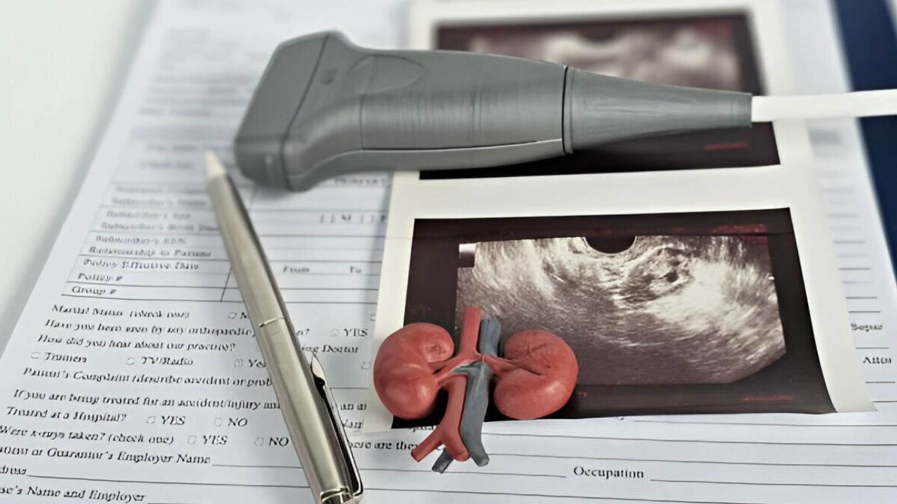 Estrutura de rins sobre resultado de exame de cisto nos rins