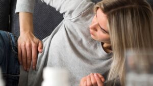 Dor no pé da barriga do lado esquerdo