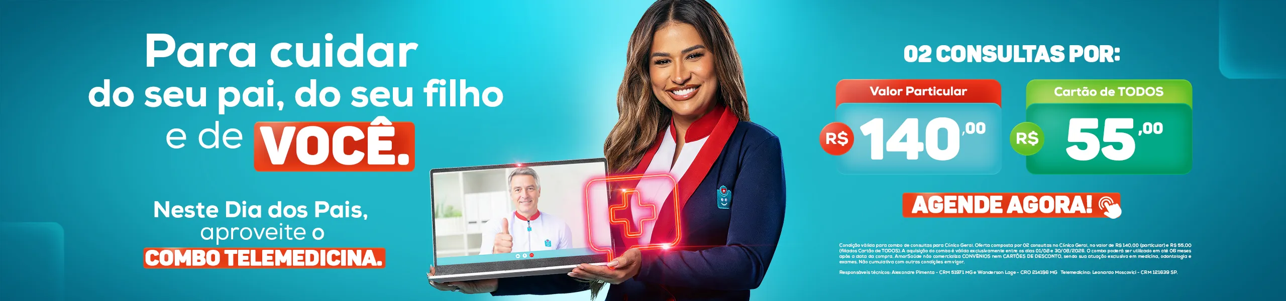 Telemedicina Amor Saúde Dia dos Pais