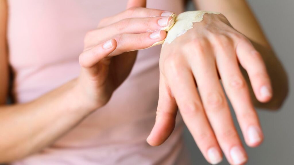 Mancha amarela na pele