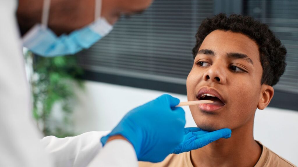 Caroço na Amígdala