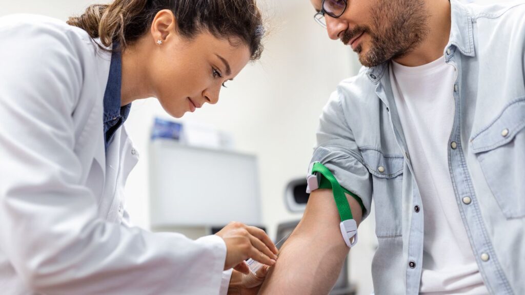 Exame de sangue alterado