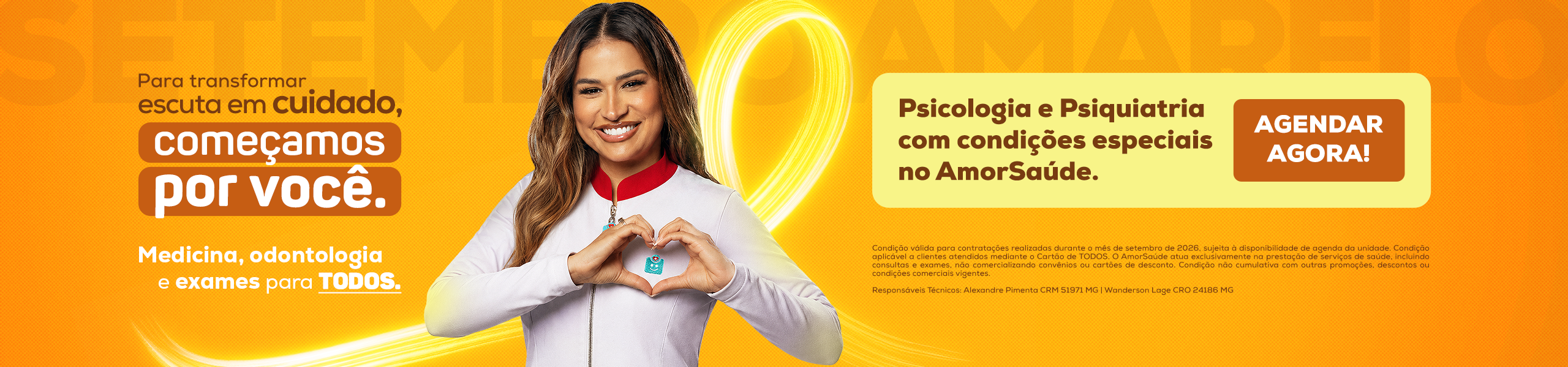 Amor Saúde - Setembro Amarelo